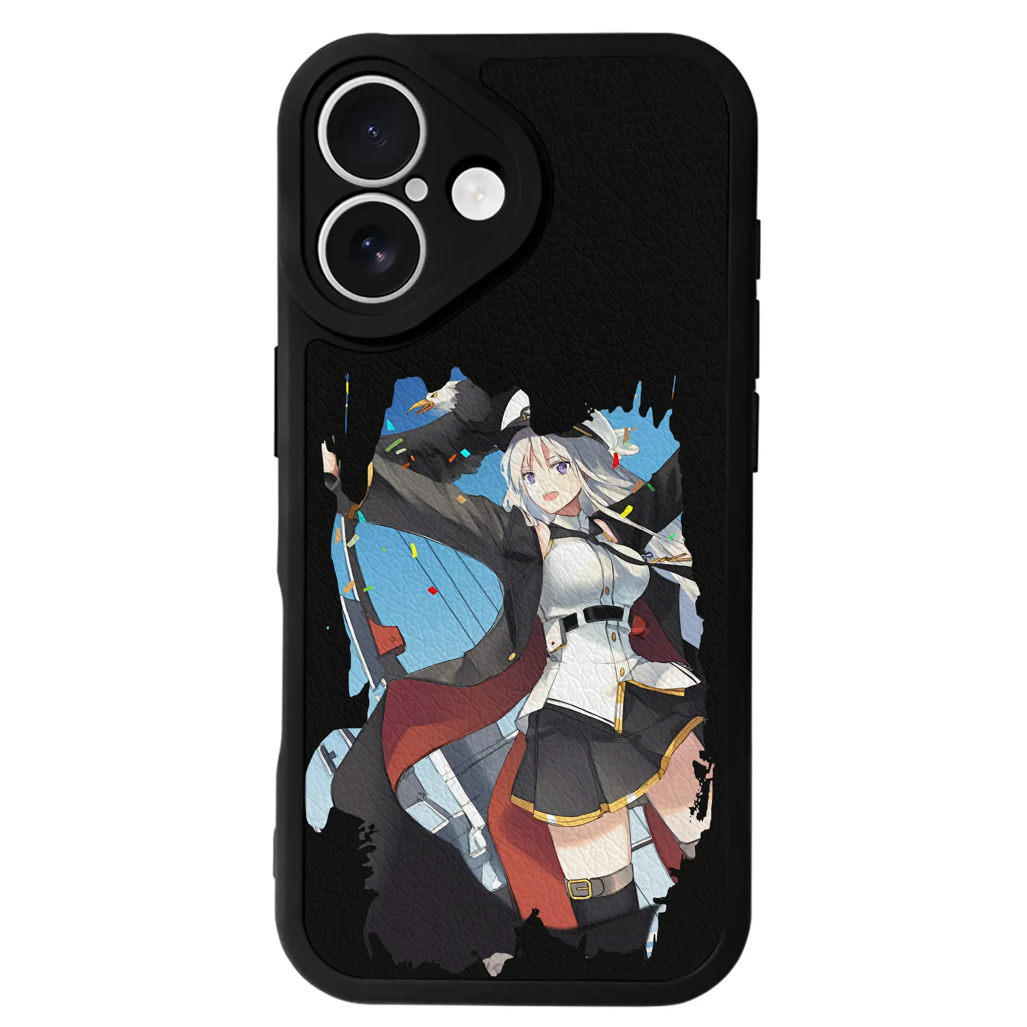 アズールレーン グッズ,エンタープライズ - IPhone 16シリーズ対応 ・ シリコンスマホケース ・ レザー調 ・ 高精度フィット ・ 耐衝撃 ・ ワイヤレス充電対応 ・ 精密カット